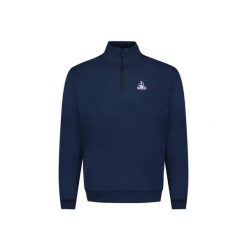 Bluza dresowa 1/4 zip Le Coq Sportif Essentiel N°1. Niebieskie bluzy męskie le coq sportif, bez wzorów, z dresówki, bez kaptura, na fitness i siłownię. Za 340.45 zł.