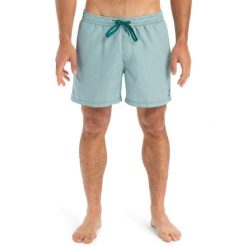 Szorty kąpielowe dla Mężczyzn EVERYDAY DELUXE 15". Zielone krótkie spodenki sportowe męskie Quiksilver, m, bez wzorów, z materiału. Za 159.99 zł.