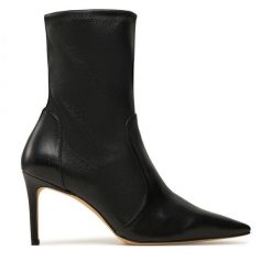 Botki Stuart Weitzman. Czarne botki damskie Stuart Weitzman, bez obcasa, na szpilce, bez zapięcia. Za 2,159.00 zł.