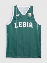 4F Koszulka lifestyle z sezonu 2024/25 uniseks 4F x Legia Warszawa - zielona S. Zielone koszulki sportowe męskie 4f, l, bez wzorów, z dzianiny, klasyczne, bez kołnierzyka. Za 219.99 zł.