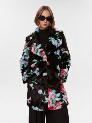 Guess Futro Magda W2BL71 WF1K0 Czarny Regular Fit. Czarne płaszcze damskie Guess, s, z aplikacjami, z futra, bez kaptura. Za 2,069.00 zł.