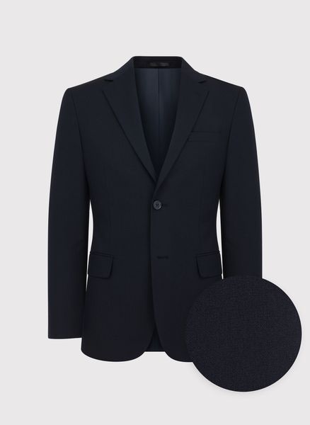 PAKO LORENTE - Gładki granatowy garnitur męski. Niebieskie garnitury męskie Pako Lorente, m, bez wzorów, z elastanu, biznesowe. Za 1,599.98 zł.