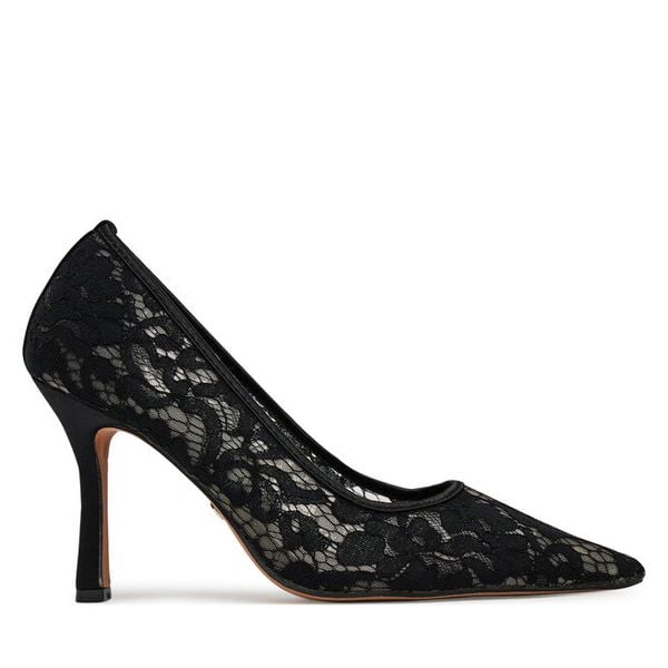 Szpilki Nine West. Czarne szpilki damskie Nine West, bez wzorów, bez obcasa, bez zapięcia. Za 249.99 zł.