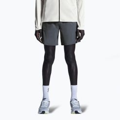 Spodenki do biegania męskie On 7" Performance. Szare krótkie spodenki sportowe męskie On, l, bez wzorów, z elastanu, do biegania. Za 339.99 zł.