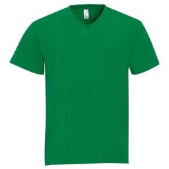 Męska Koszulka Victory Z Dekoltem W Szpic. Zielone koszulki sportowe męskie SOL'S, m, bez wzorów, bez kołnierzyka, bez ramiączek, trekkingowe. Za 42.99 zł.