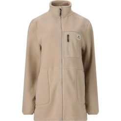 Damski długi polar Whistler Felis Teddy. Brązowe bluzy sportowe damskie Whistler, bez wzorów, z polaru, bez kaptura, narciarskie. W wyprzedaży za 292.50 zł.