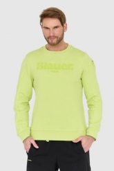 BLAUER Zielona bluza. Zielone bluzy męskie Blauer USA, l, bez wzorów, bez kaptura. W wyprzedaży za 279.99 zł.