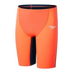 Strój pływacki startowy chłopięcy Speedo End Max. Brązowe szorty dla chłopców Speedo, bez wzorów, sportowe. Za 201.98 zł.