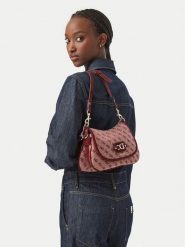Guess Torebka Samantha HWJG23 13190 Bordowy. Czerwone torebki do ręki damskie Guess, z aplikacjami, z materiału, bez dodatków. Za 584.99 zł.