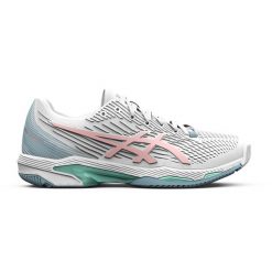 Buty tenisowe damskie Asics Gel Solution Speed na twardą nawierzchnię. Obuwie sportowe damskie Asics, bez wzorów, z materiału, tenisowe. Za 399.99 zł.