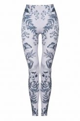 Legginsy sportowe damskie DEEP TRIP Botanic. Szare legginsy sportowe damskie DEEP TRIP, l, bez wzorów, z elastanu, z podwyższonym stanem, na fitness i siłownię. Za 179.00 zł.