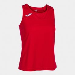 Damska koszulka typu tank top Joma Montreal. Czerwone t-shirty damskie Joma, l, bez wzorów, bez kołnierzyka. Za 163.50 zł.