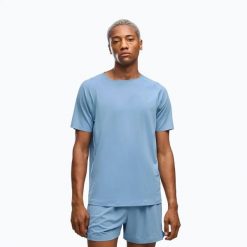 Koszulka do biegania męska PUMA Run Cloudspun Tee. Niebieskie koszulki sportowe męskie Puma, m, bez wzorów, z elastanu, bez kołnierzyka, bez ramiączek, do biegania. Za 209.99 zł.