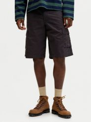 Jack & Jones Szorty materiałowe Stcole 12292263 Czarny Regular Fit. Czarne szorty męskie Jack & Jones, l, bez wzorów, z bawełny. Za 129.99 zł.