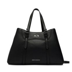Torebka Armani Exchange. Czarne torebki do ręki damskie Armani Exchange, bez wzorów, klasyczne, bez dodatków. Za 754.99 zł.