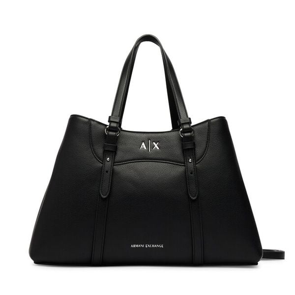 Torebka Armani Exchange. Czarne torebki do ręki damskie Armani Exchange, bez wzorów, klasyczne, bez dodatków. Za 709.99 zł.