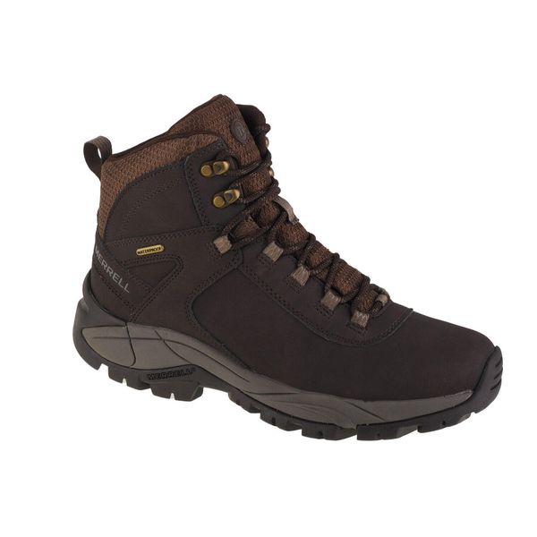 Buty trekkingowe męskie, Merrell Vego Mid Ltr WP. Brązowe trekkingi męskie Merrell, trekkingowe. Za 519.00 zł.