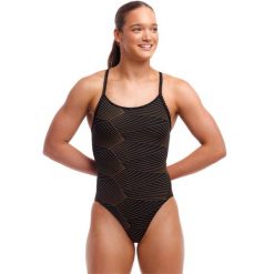 Strój kąpielowy jednoczęściowy FUNKITA Gold Weaver - Diamond Back. Czarne kostiumy jednoczęściowe damskie FUNKITA, bez wzorów, sportowe, do pływania. Za 199.00 zł.