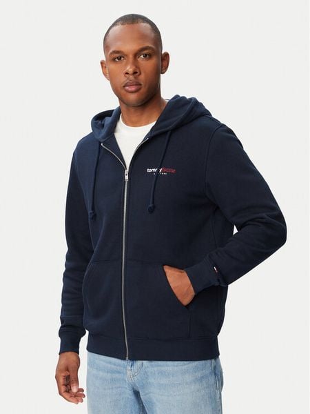 Tommy Jeans Bluza DM0DM23404 Granatowy Regular Fit. Niebieskie bluzy męskie Tommy Jeans, l, bez wzorów, z bawełny, bez kaptura. Za 449.99 zł.