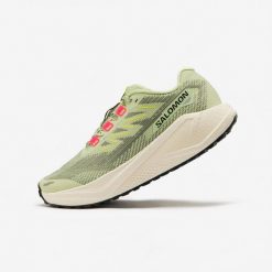 Second Life - Buty do biegania gravelowe damskie Salomon Aer... - Stan Doskonały. Brązowe obuwie sportowe damskie Salomon, bez wzorów, z materiału, do biegania. Za 211.99 zł.