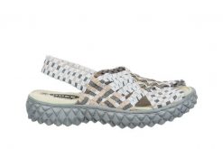 Sandały Rock Dakota Rose Platinum 032055, Szary, Materiał - 37. Szare sandały damskie Rock Spring, bez wzorów, z materiału, bez obcasa, bez zapięcia. W wyprzedaży za 164.99 zł.