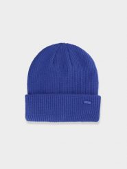 4F Czapka zimowa damska - niebieska S. Niebieskie czapki i kapelusze damskie 4f, na zimę, bez wzorów. W wyprzedaży za 4.99 zł.