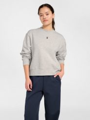 HUMMEL bluza bawełniana damska hmlFOUNDATION SWEATSHIRT. Szare bluzy damskie Hummel, l, bez wzorów, z bawełny, bez kaptura. Za 155.00 zł.