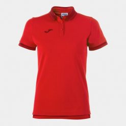 Koszulka polo do tenisa damska Joma Bali II. Czerwone koszulki sportowe damskie Joma, s, bez wzorów, bez kołnierzyka, bez ramiączek, do piłki nożnej. W wyprzedaży za 125.80 zł.