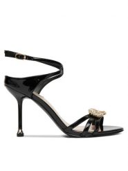 Liu Jo Sandały Tracy 03 SA6071 EX004 Czarny. Czarne sandały damskie Liu Jo, bez wzorów, ze skóry, bez obcasa, na szpilce, bez zapięcia. Za 769.99 zł.