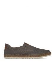 Rieker Półbuty CEO-B5258-40 Szary. Szare półbuty na co dzień męskie Rieker, z nubiku, bez zapięcia. Za 359.99 zł.