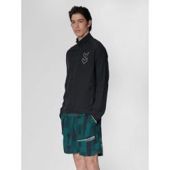 Kurtka z dresu Hummel Court. Czarne bluzy męskie Hummel, bez wzorów, z dresówki, sportowe, bez kaptura. W wyprzedaży za 193.50 zł.