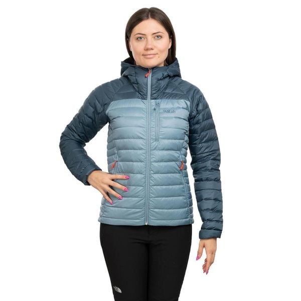 Kurtka Trekkingowa Rab Microlight Alpine Women. Niebieskie kurtki damskie RAB, s, bez wzorów, z puchu, bez kaptura, trekkingowe. Za 1,099.99 zł.
