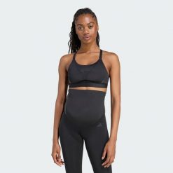 Biustonosz Powerimpact Luxe Medium-Support Maternity. Czarne obuwie sportowe damskie Adidas, bez wzorów, z materiału, na fitness i siłownię. W wyprzedaży za 168.35 zł.