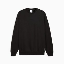 Bluza męska Puma ELEVATED ESS CREW RELAXED FL 68863501. Czarne bluzy męskie Puma, m, bez wzorów, z kapturem. Za 178.56 zł.