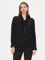 Gap Bluzka 618636-01 Czarny Regular Fit. Czarne bluzki damskie GAP, s, bez wzorów, z syntetyku, bez kołnierzyka, bez ramiączek. Za 229.99 zł.