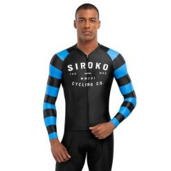 Męska koszulka rowerowa z krótkim rękawem Kolarstwo Siroko M2 Legend. Czarne buty sportowe męskie SIROKO, z jersey, bez zapięcia, rowerowe. W wyprzedaży za 212.00 zł.