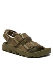 Birkenstock Sandały Mogami 1026772 S Khaki. Brązowe sandały chłopięce Birkenstock, ze skóry, bez zapięcia. Za 149.99 zł.