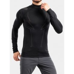 Bluza termoaktywna meska Brubeck Cooler. Czarne bluzy sportowe męskie Brubeck, bez wzorów, bez kaptura, rowerowe. Za 206.09 zł.