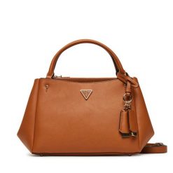 Torebka Guess. Brązowe torebki do ręki damskie Guess, z aplikacjami, klasyczne, bez dodatków. Za 459.99 zł.