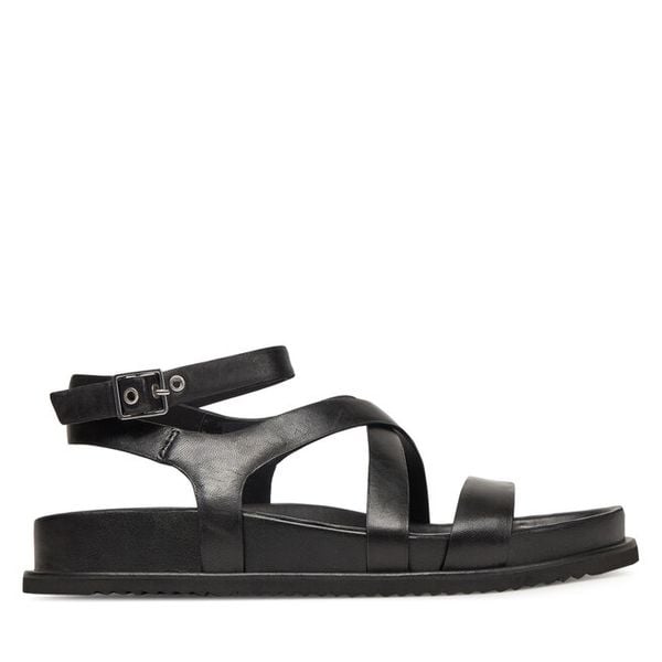 Sandały Tamaris. Czarne sandały damskie Tamaris, bez wzorów, bez obcasa, na płaskiej podeszwie, bez zapięcia. Za 339.99 zł.