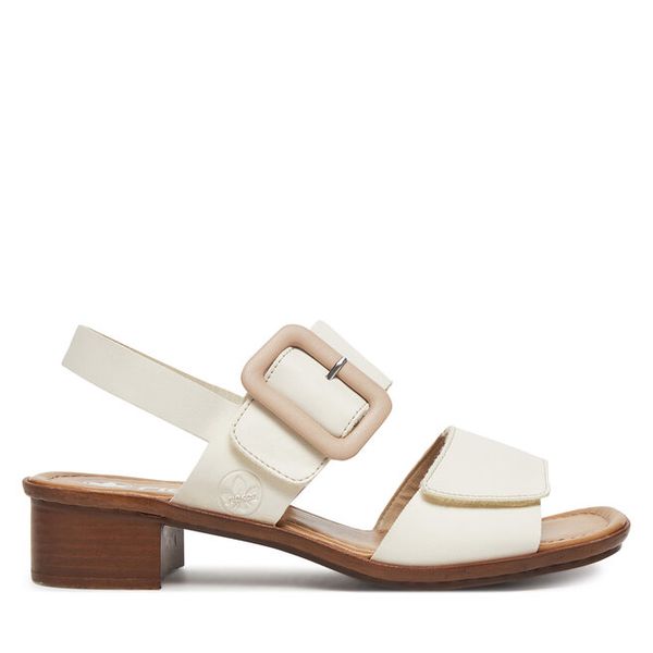 Sandały Rieker. Klapki damskie Rieker, bez wzorów, bez obcasa, na słupku, bez zapięcia. Za 269.99 zł.