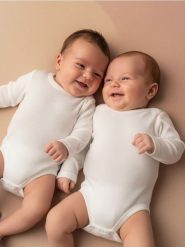 Body 2 pack - biały. Białe body niemowlęce Sinsay, bez wzorów, bez ramiączek. Za 19.99 zł.