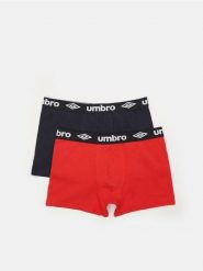 Bokserki Umbro 2 pack - czerwony. Czerwone bokserki męskie Sinsay, l, bez wzorów, z bawełny. Za 39.99 zł.