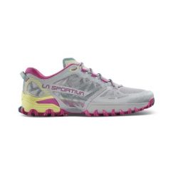 La Sportiva Bushido III W Moon Wiosenne buty terenowe FriXion Czerwona podeszwa. Fioletowe obuwie sportowe damskie La Sportiva, bez wzorów, z gumy, do biegania. Za 877.95 zł.