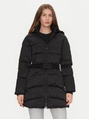 Guess Płaszcz zimowy Seline W4BL58 WGL72 Czarny Regular Fit. Czarne płaszcze damskie Guess, na zimę, s, z aplikacjami, z syntetyku, bez kaptura. Za 619.99 zł.
