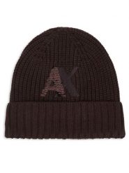 Armani Exchange Czapka XW003007 AF16604 U6032 Brązowy ciemny. Brązowe czapki i kapelusze damskie Armani Exchange, na zimę, bez wzorów. Za 299.99 zł.