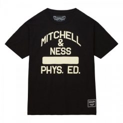 Koszulka fitness męska Mitchell & Ness Phys Ed. Czarne koszulki sportowe męskie Mitchell & Ness, m, bez wzorów, bez kołnierzyka, bez ramiączek, na fitness i siłownię. Za 179.00 zł.