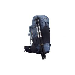 Plecak trekkingowy TREK 500 50+10 l damski. Niebieskie plecaki damskie FORCLAZ, bez wzorów, z elastanu. Za 349.99 zł.