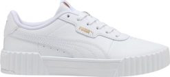 Buty damskie Puma Carina 3.0 białe 400365 01 37. Białe obuwie sportowe damskie Puma, bez wzorów. Za 207.02 zł.