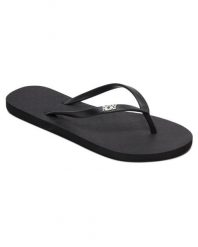 Sandały dla Kobiety VIVA IV. Czarne sandały damskie Roxy, bez wzorów, z materiału, bez obcasa, bez zapięcia. Za 74.99 zł.